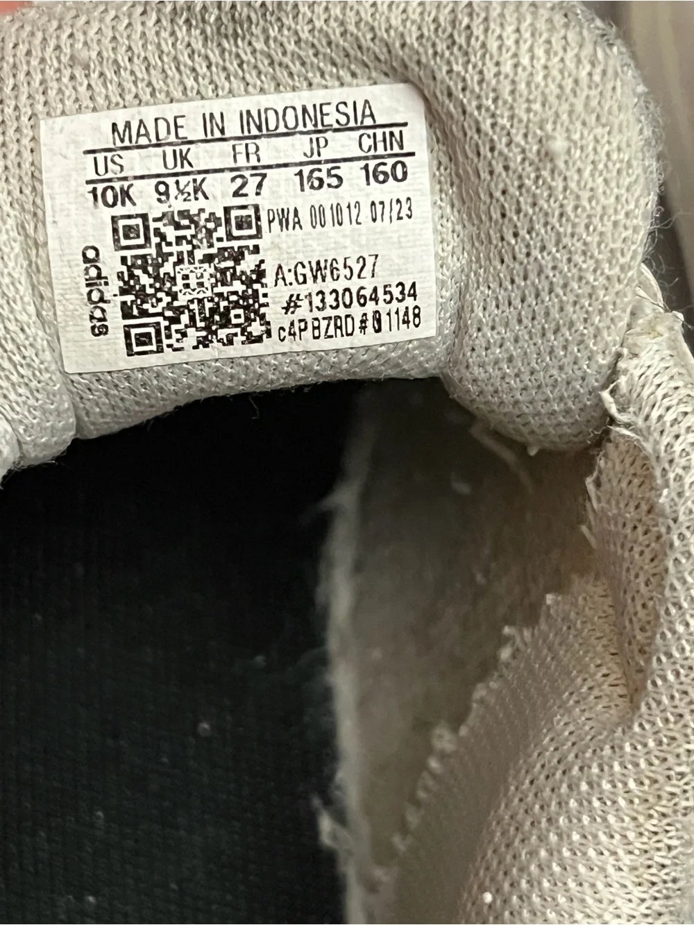 Adidas Kids White Black Sneakers Size 10K Toddler Shoes